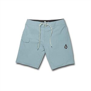 Volcom Blue Athletic Shorts with Drawstring Waist, Size 28